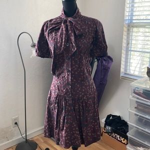 Marc by Marc Jacobs Cotton/Angora Floral Dress EUC